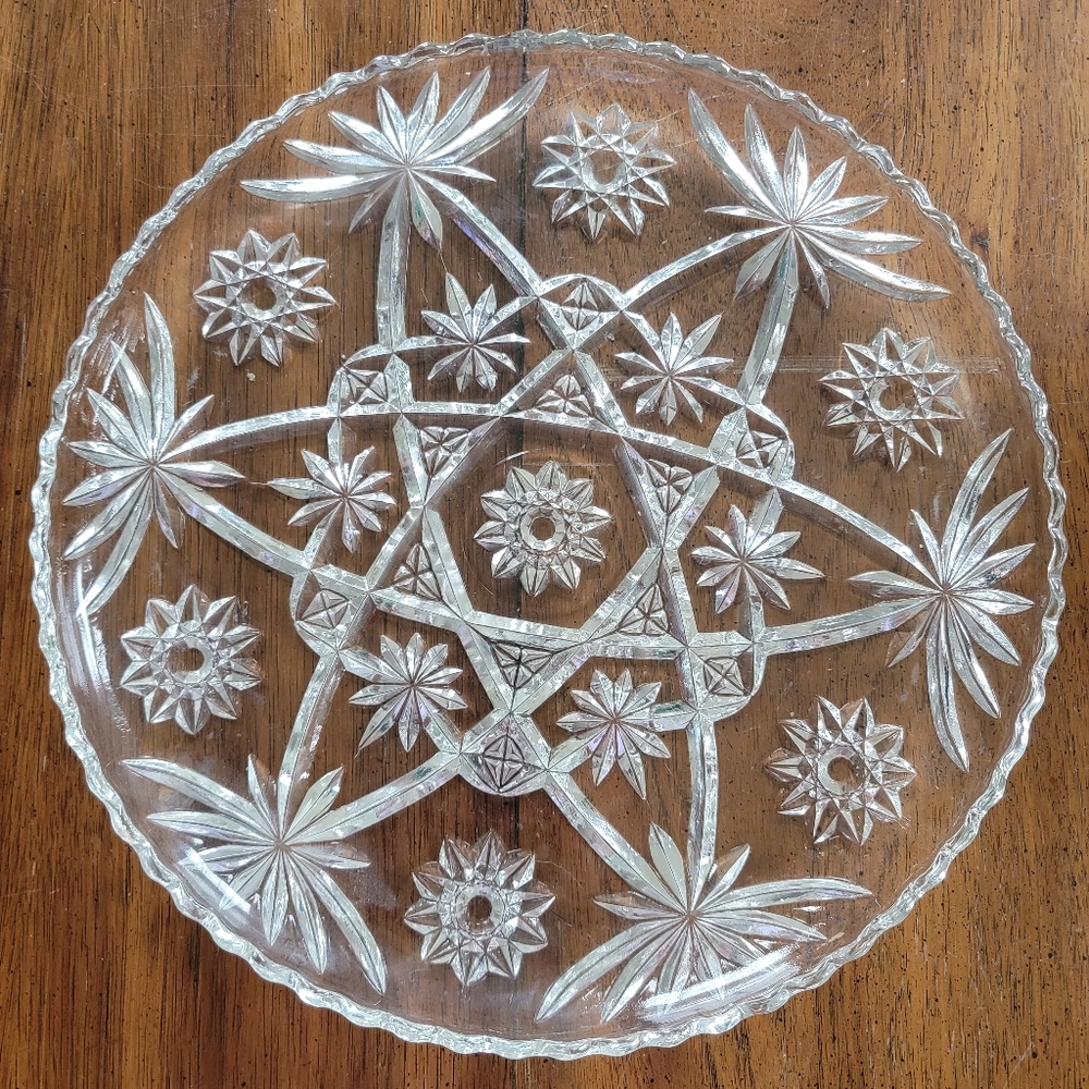Beautiful Glass Serving Platter
